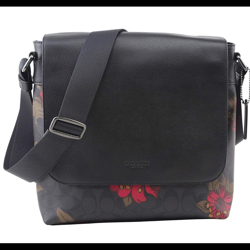 BNWT- Coach Signature Floral Messenger Bag
